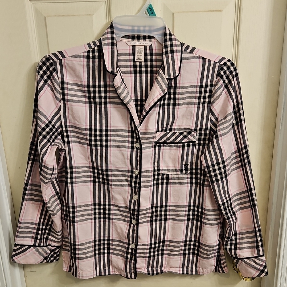 Victoria's Secret Flannel Pj Top
